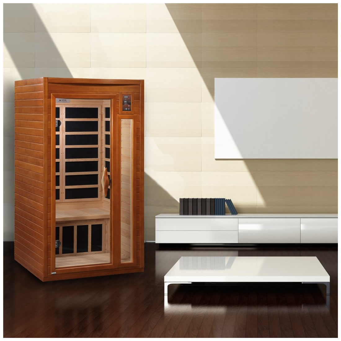 Dynamic Barcelona Elite Ultra Low EMF Far Infrared 1-2 Person Sauna - DYN-6106-01 Elite