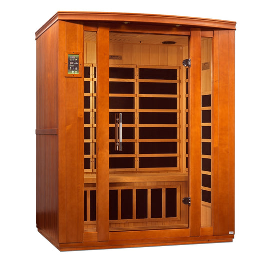 Dynamic Saunas Bellagio Edition DYN-6306-02 Low EMF Far Infrared 3 Person Sauna